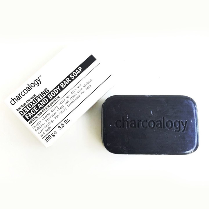 炭化（牌） 竹炭解毒脸部和身体洁肤皂 - Charcoalogy 300克