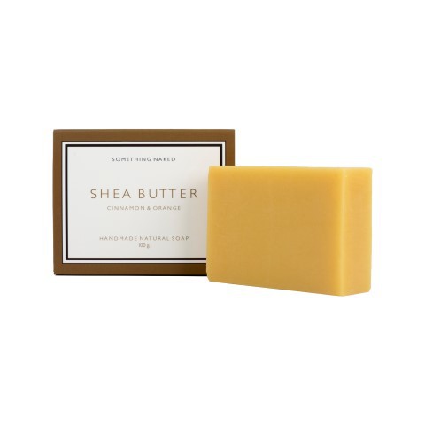 Handmade Natural Soap （Shea Butter - Cinnamon & Orange) - Something Naked 100g
