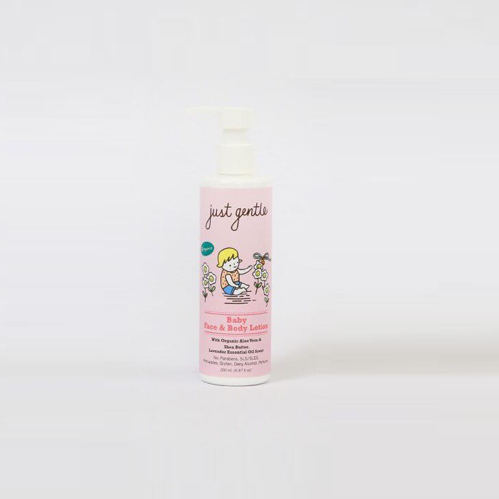 Baby Face & Body Lotion with Lavender scent - Just gentle 200ml