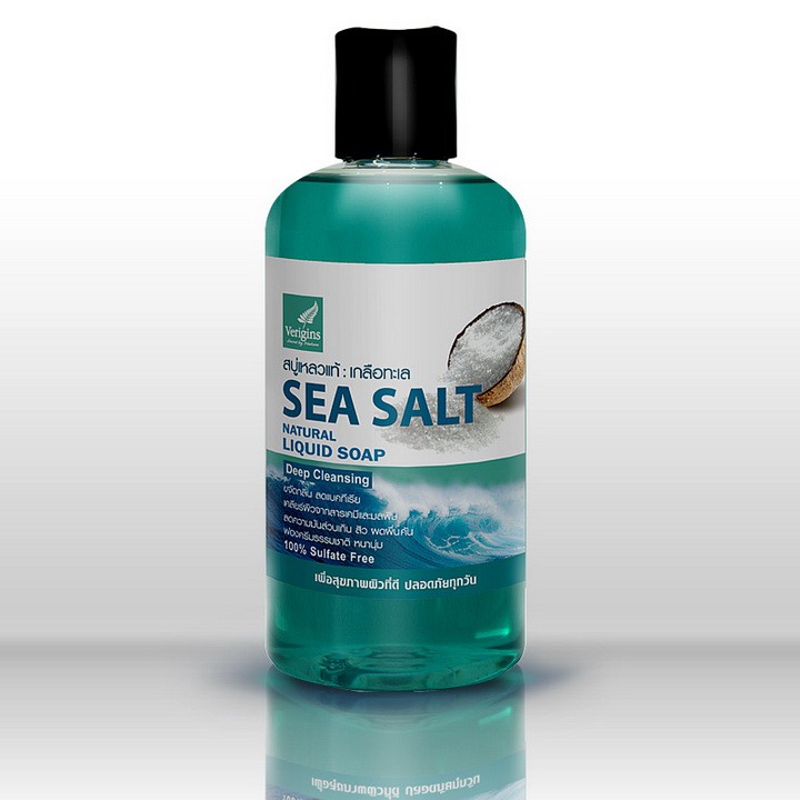 Sea Salt Natural Liquid Soap - Verigins 250ml