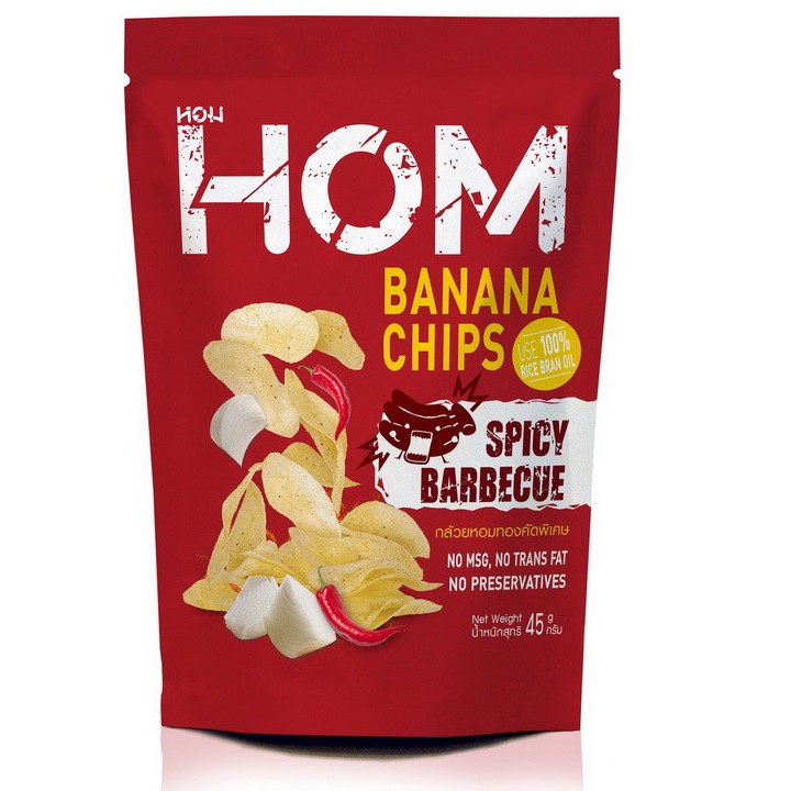 Banana Chip ( Spicy Barbeque Favor)- Homdee 45g