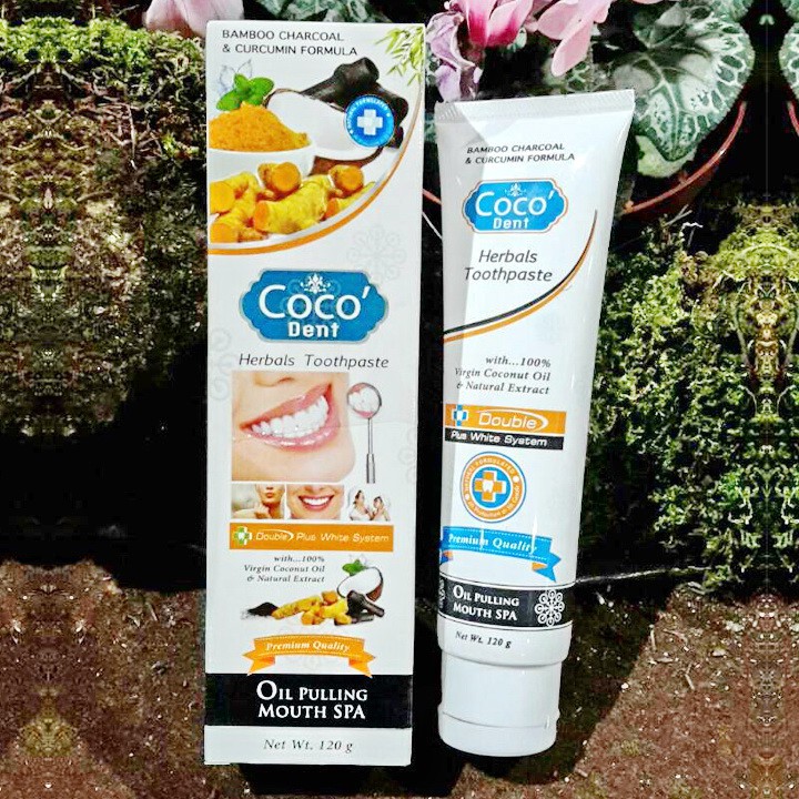 Herbal toothpaste Bamboo charcoal and curcumin Coco dent 120g
