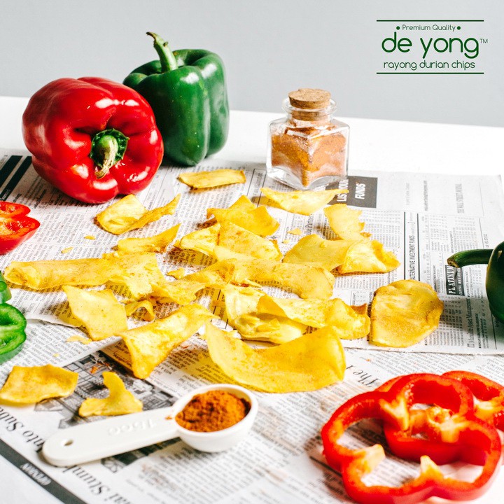 Premium Paprika Durian Chip Size L - Deyong 350g