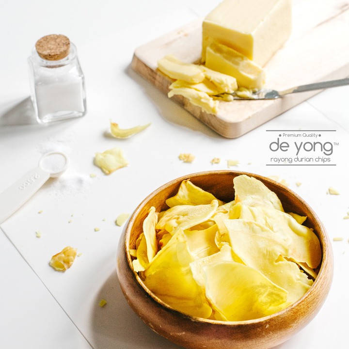 Premium Classic Butter Durian Chip Size L - Deyong 350g