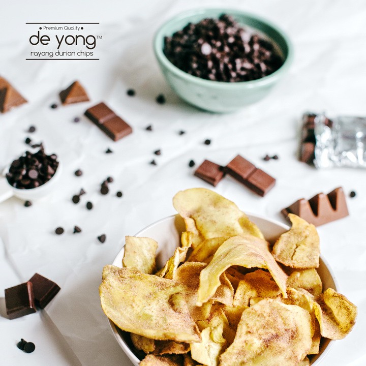 Premium Double Choco Durian Chip Size M – Deyong 250g