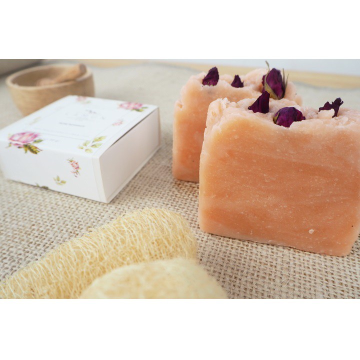 高级天然肥皂 (玫瑰浪漫) - Lamun Handmade 110克