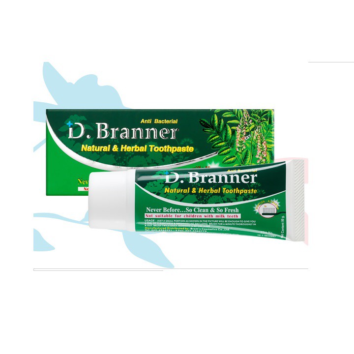 Natural & Herbal Toothpaste - Dr. Branner 50g